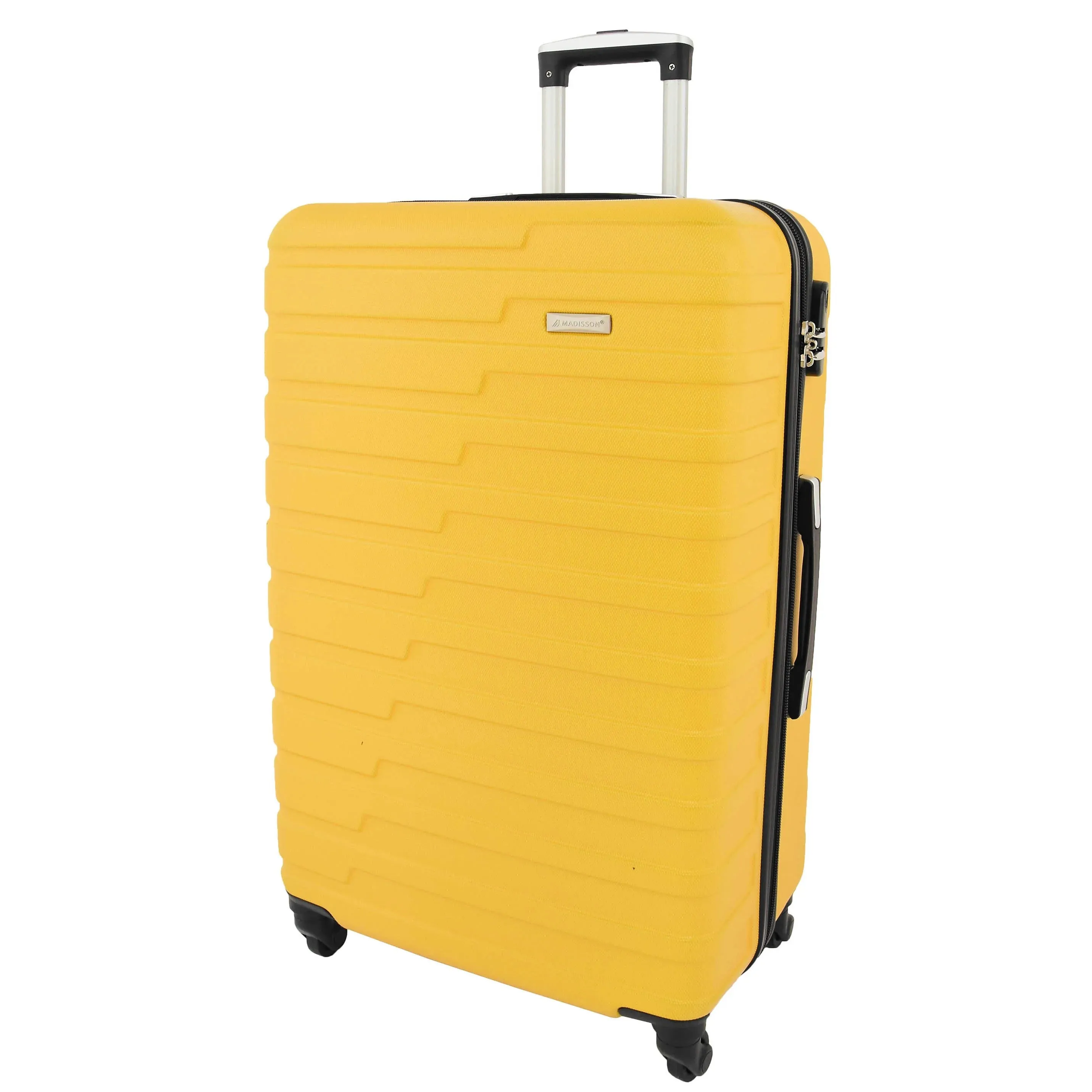 DR538 Digit Lock Hard Shell Four Wheel Luggage Yellow