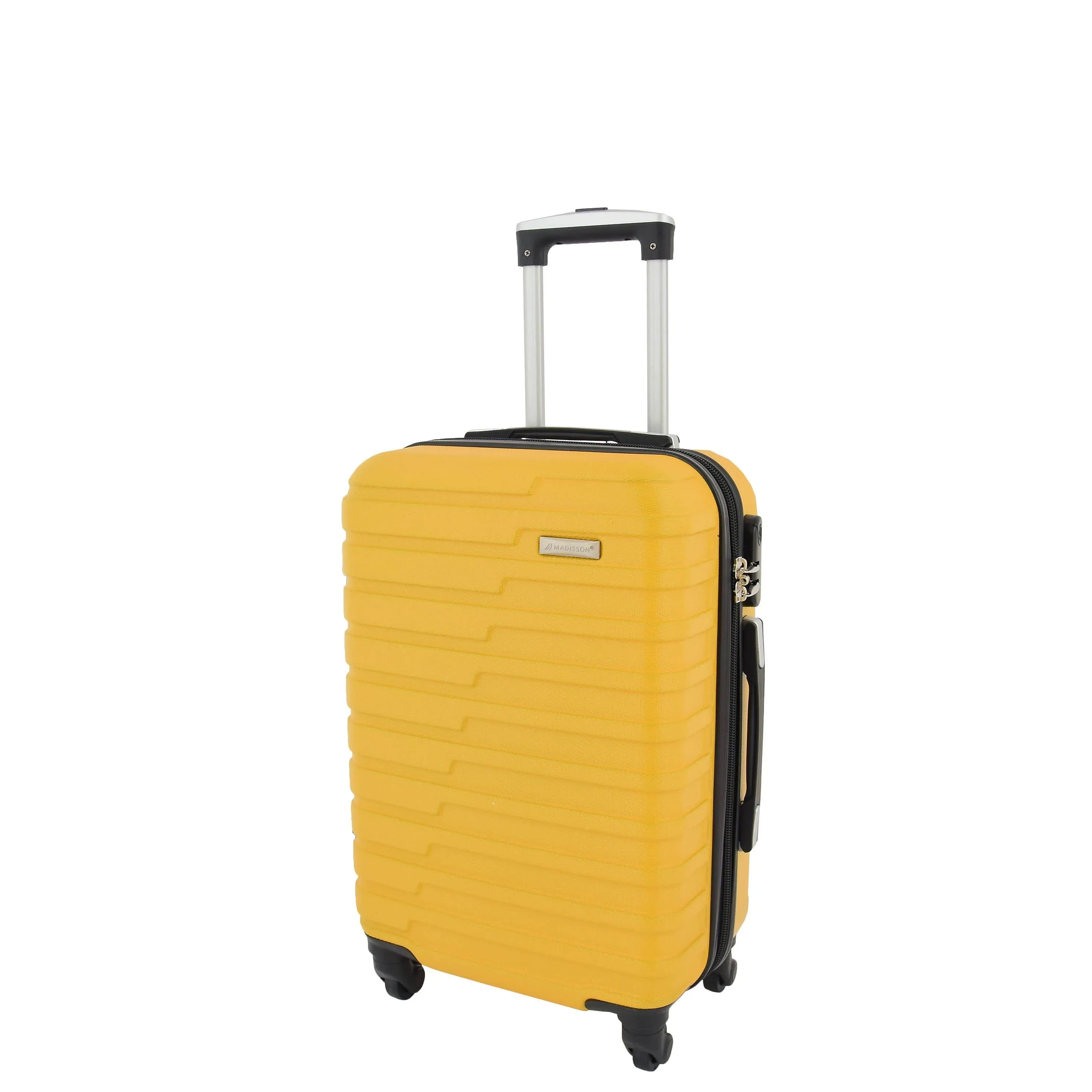 DR538 Digit Lock Hard Shell Four Wheel Luggage Yellow