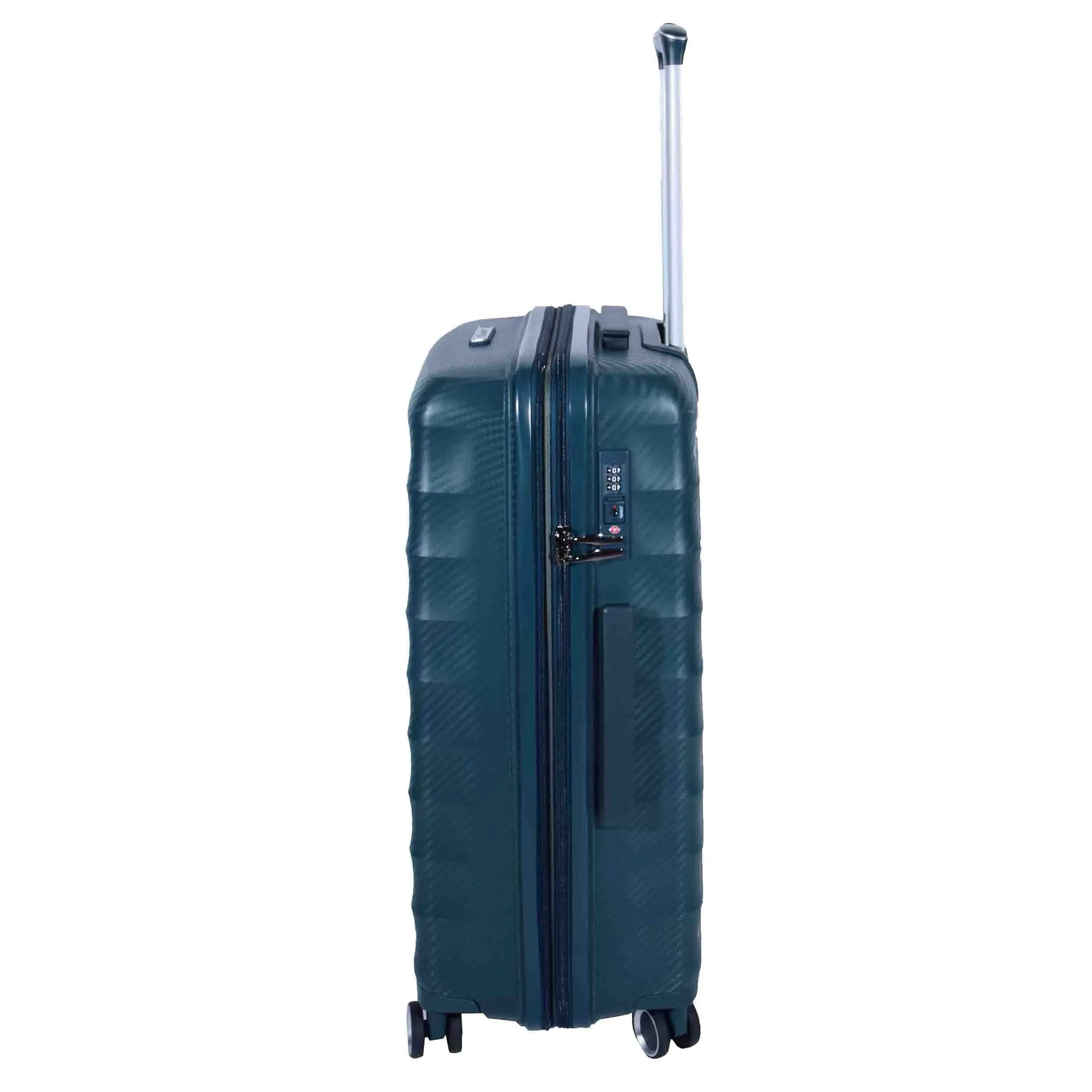 DR541 Expandable ABS Luggage With 8 Wheels Green