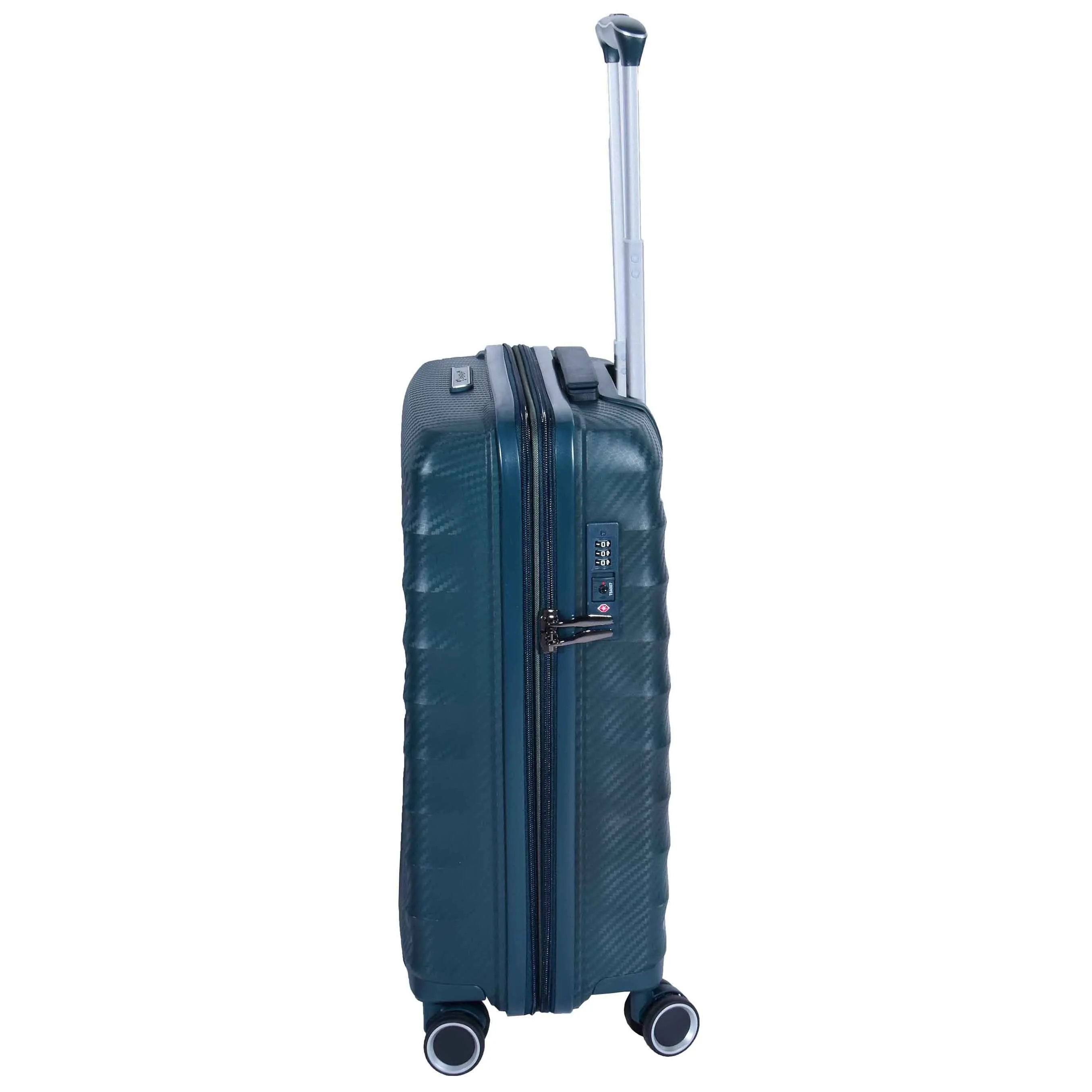 DR541 Expandable ABS Luggage With 8 Wheels Green