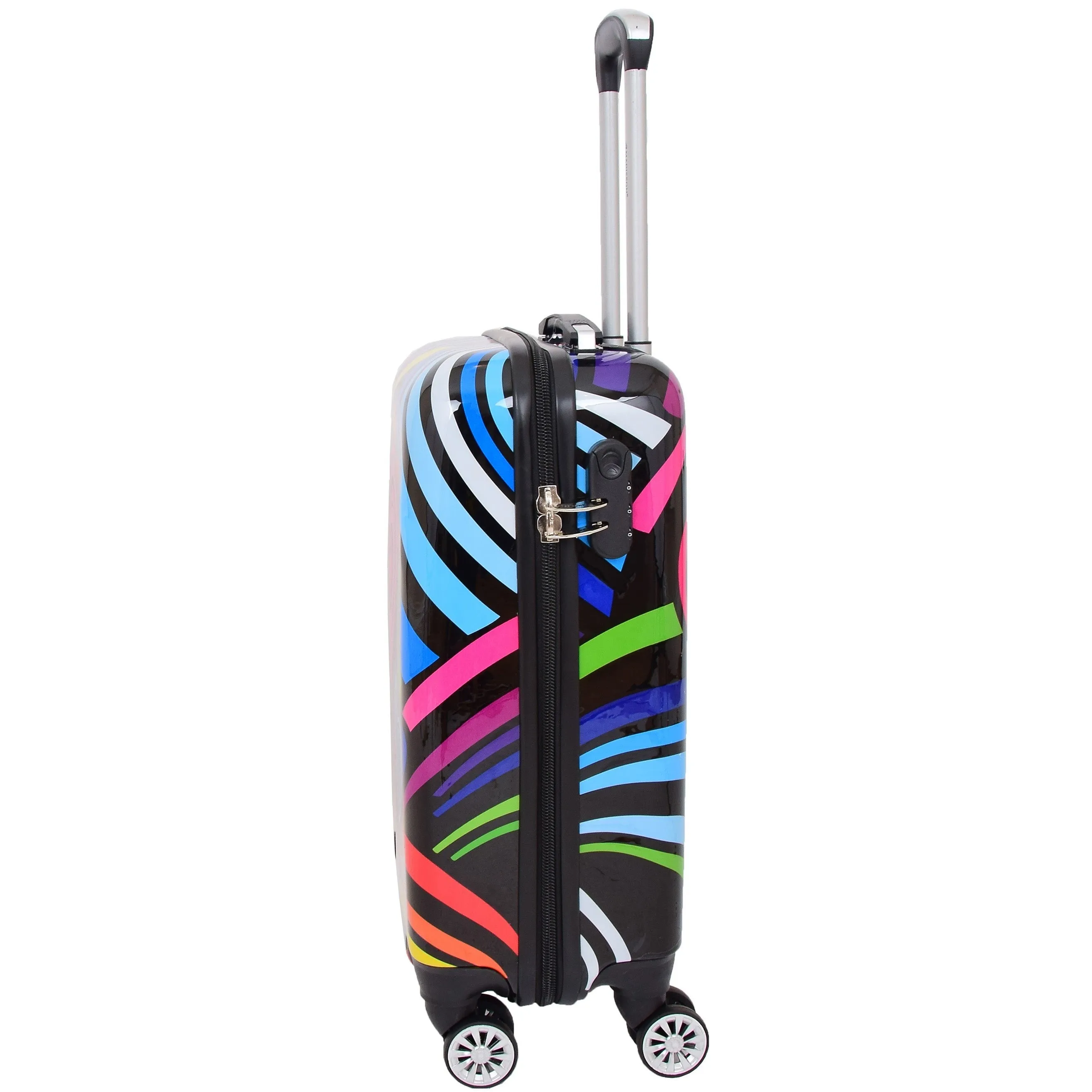 DR622 Lightweight Four Wheeled Luggage With Multi-Hearts Print