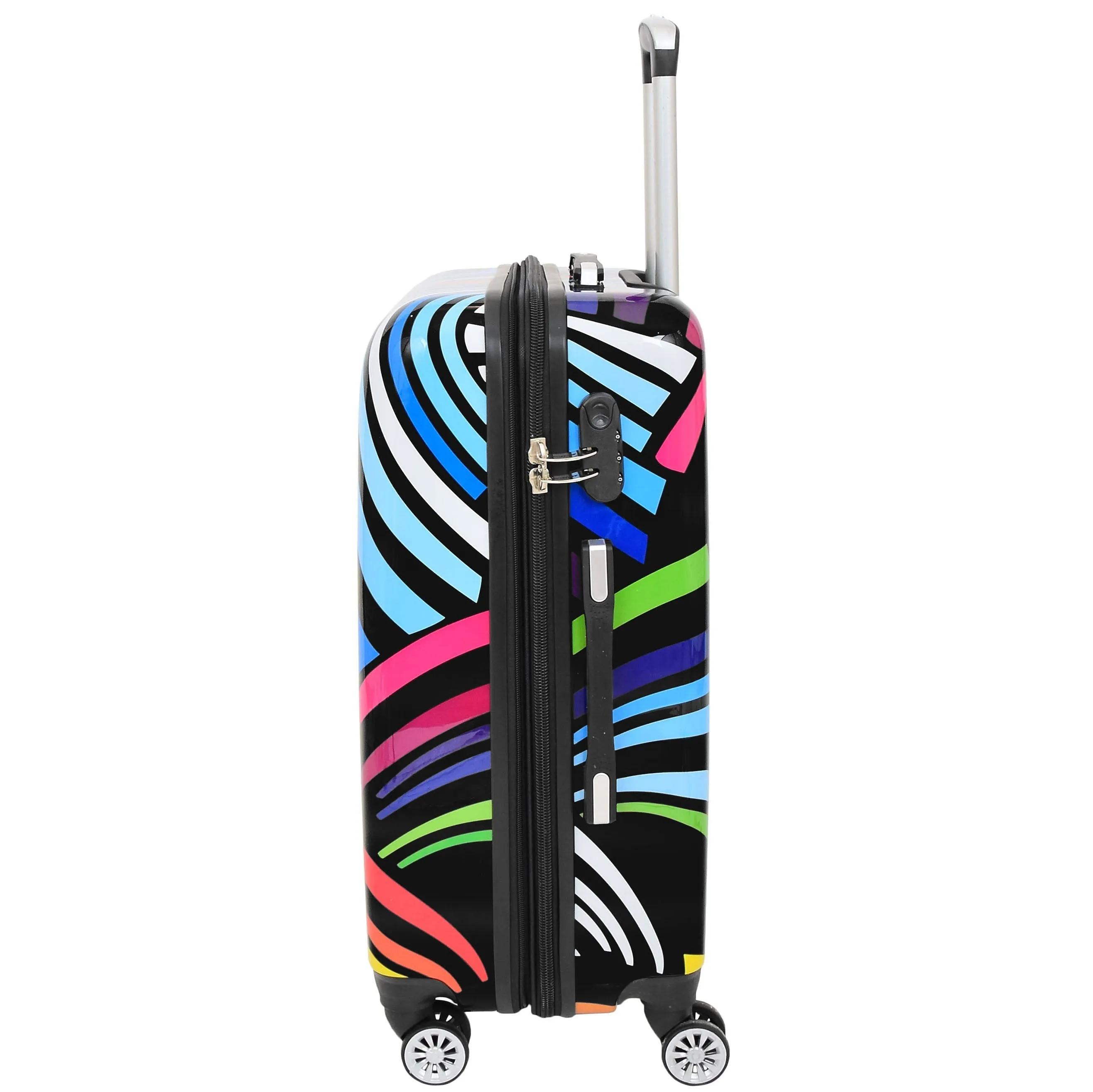DR622 Lightweight Four Wheeled Luggage With Multi-Hearts Print