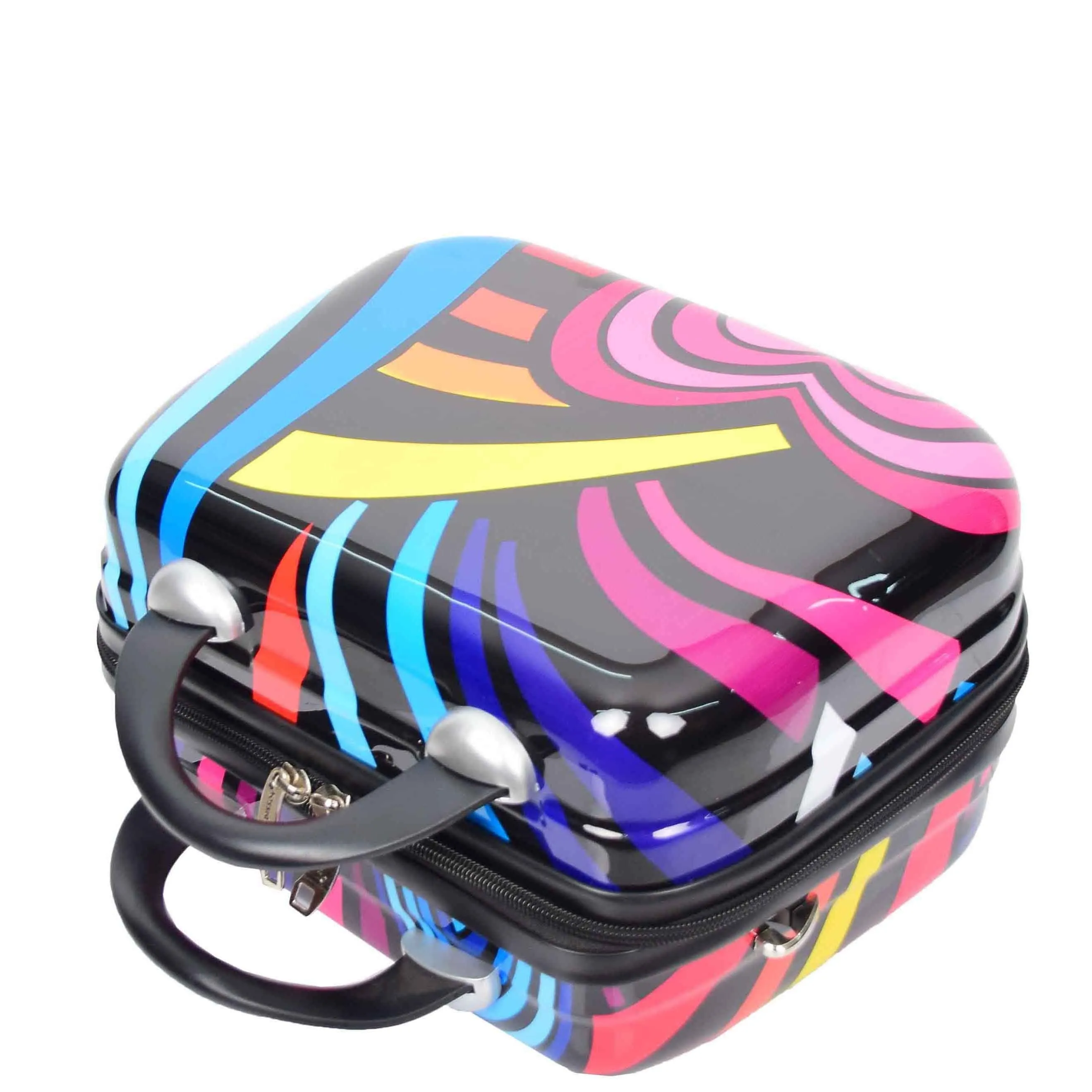 DR622 Lightweight Four Wheeled Luggage With Multi-Hearts Print