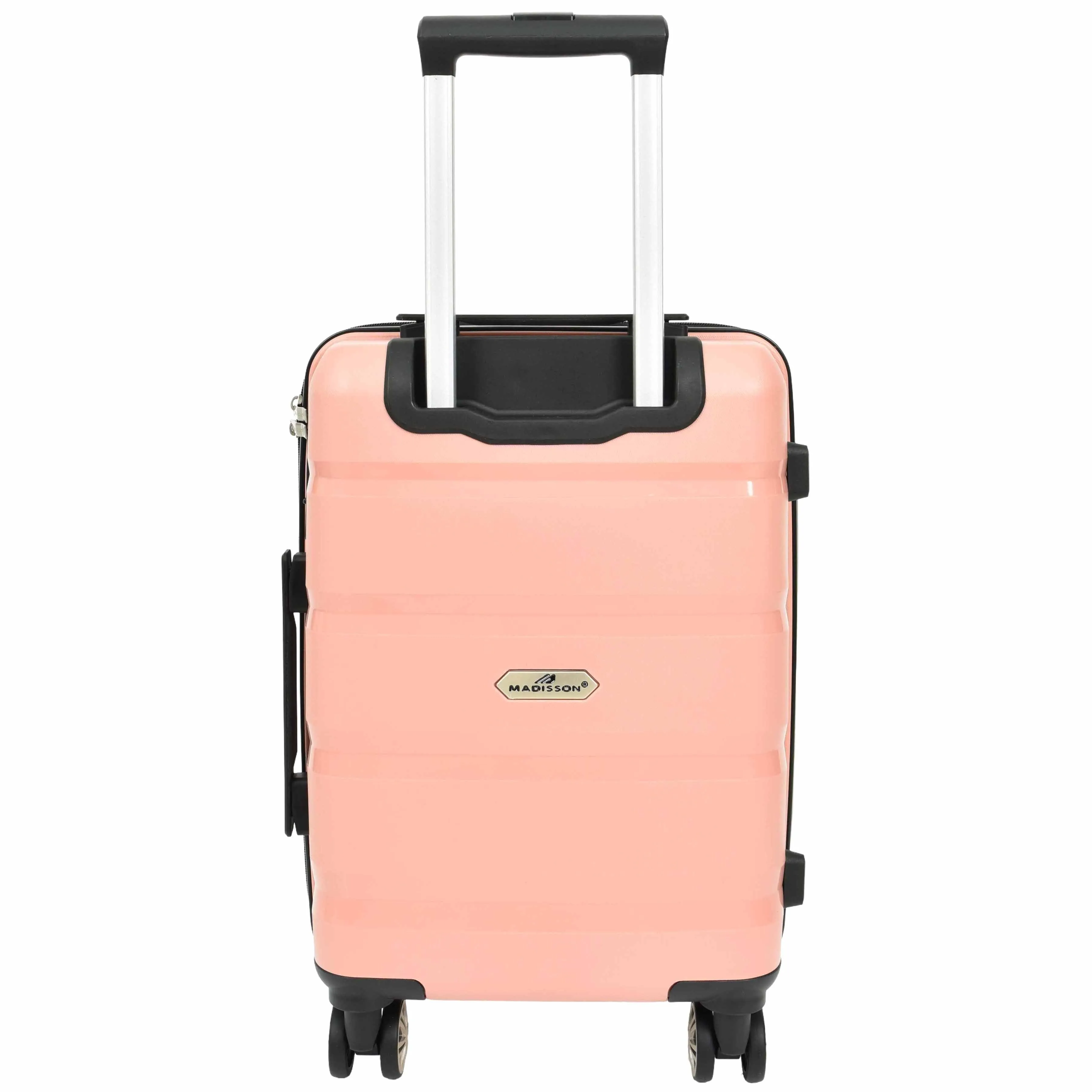 DR646 Expandable Travel Suitcases Hard Shell Four Wheel PP Luggage Rose Gold