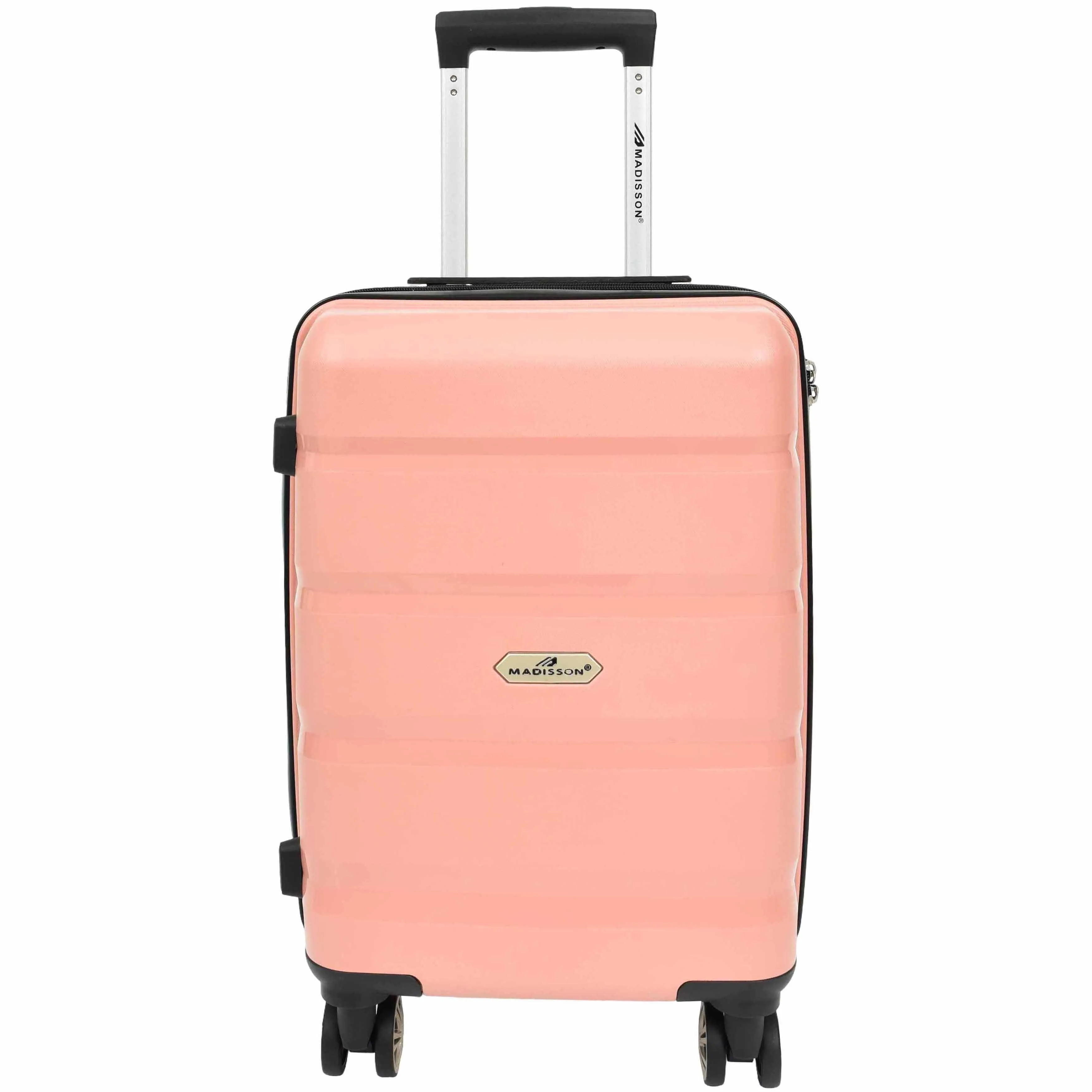 DR646 Expandable Travel Suitcases Hard Shell Four Wheel PP Luggage Rose Gold