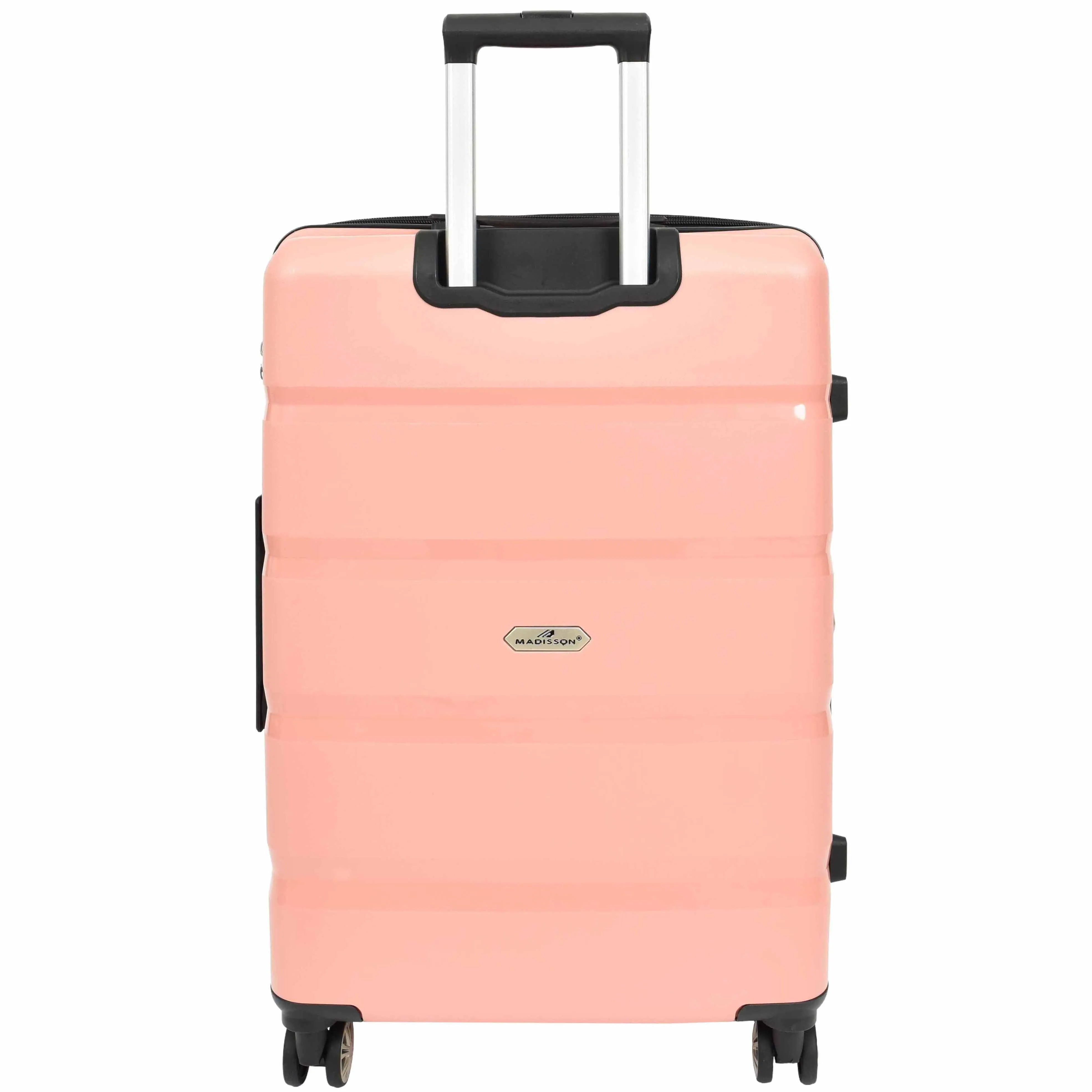 DR646 Expandable Travel Suitcases Hard Shell Four Wheel PP Luggage Rose Gold