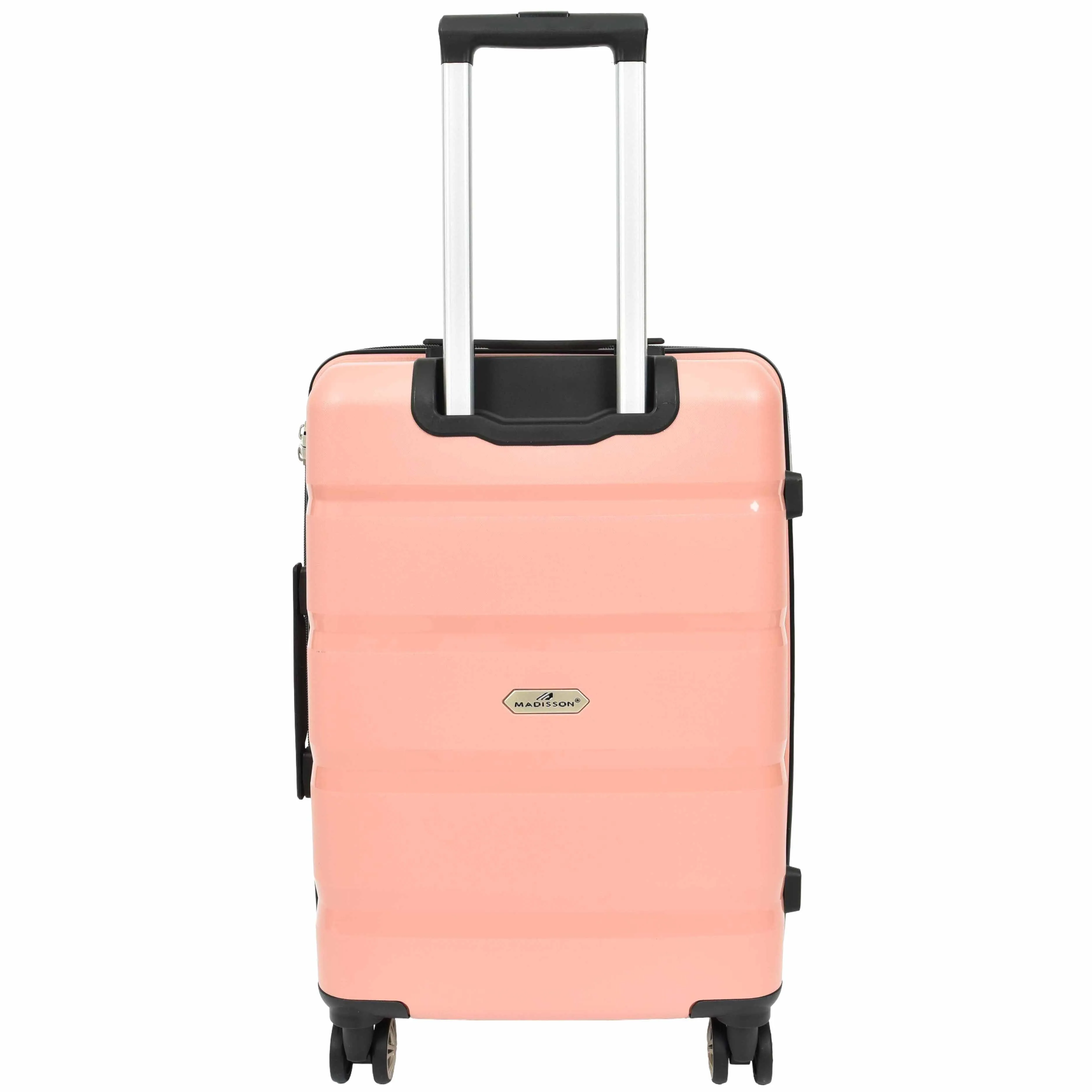 DR646 Expandable Travel Suitcases Hard Shell Four Wheel PP Luggage Rose Gold