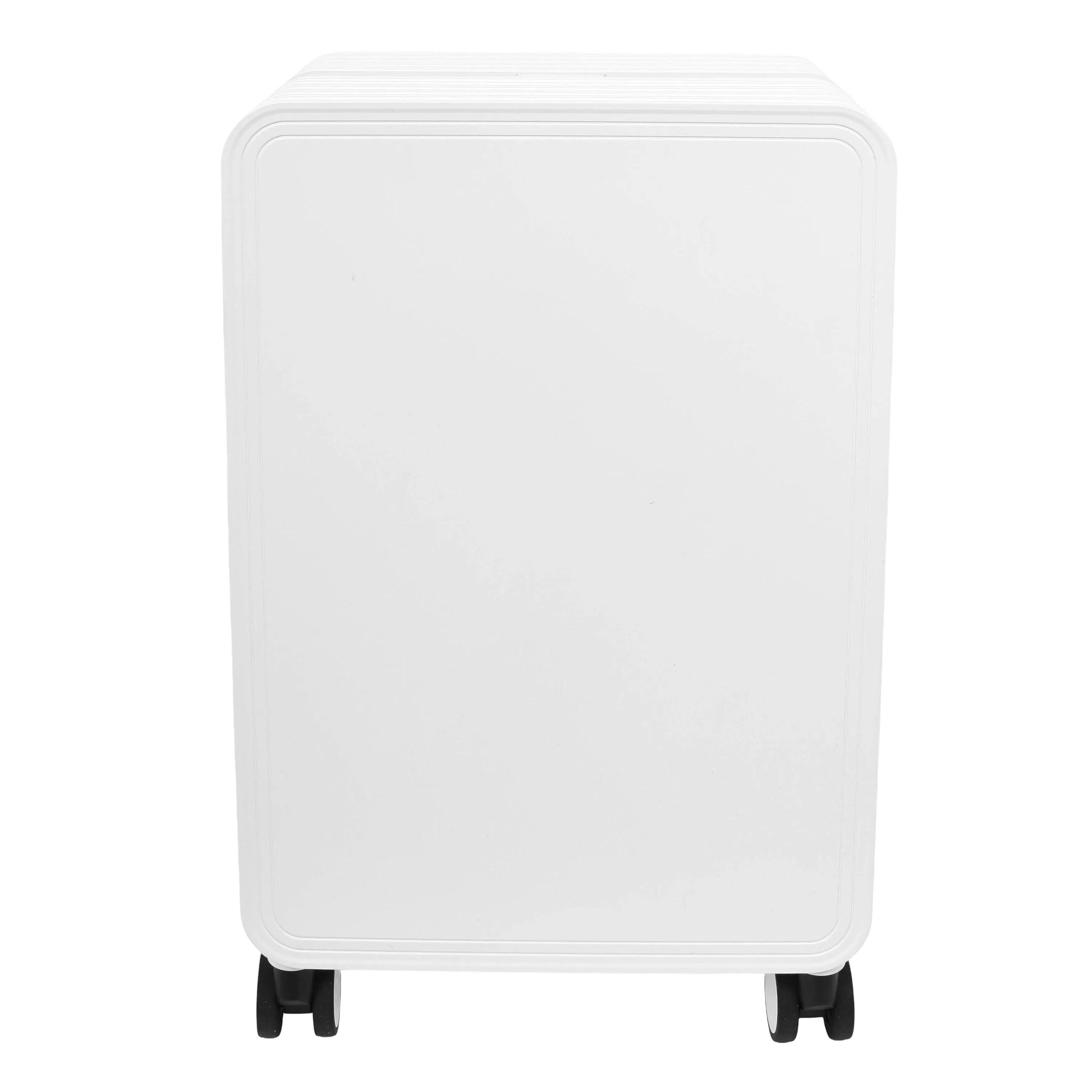 DR698 Cabin Size USB Port Suitcase Four Wheels Hard Shell Smart Luggage White