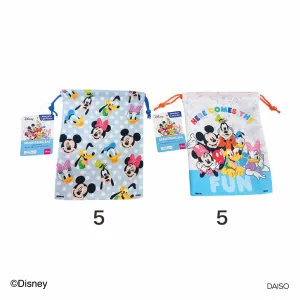 Drawstring Bag -6.29in x 8.26in - 16cm x 21cm - Mickey and Friends-