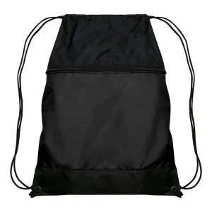 Drawstring Bag w/Zipper Pocket