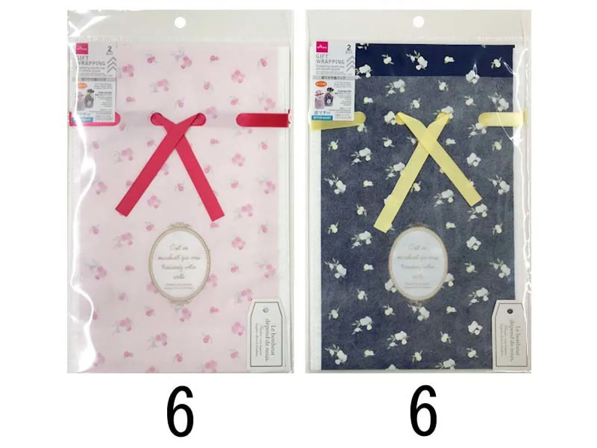 Drawstring Plastic Bag With Bottom Gusset Flower 2Pcs 30 X 20 X 8Cm 11.8In X 7.9In X 3.1In