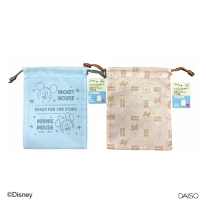 Drawstring Pouch -6.29inX8.26in - 16cmX21cm - Mickey & Minnie-