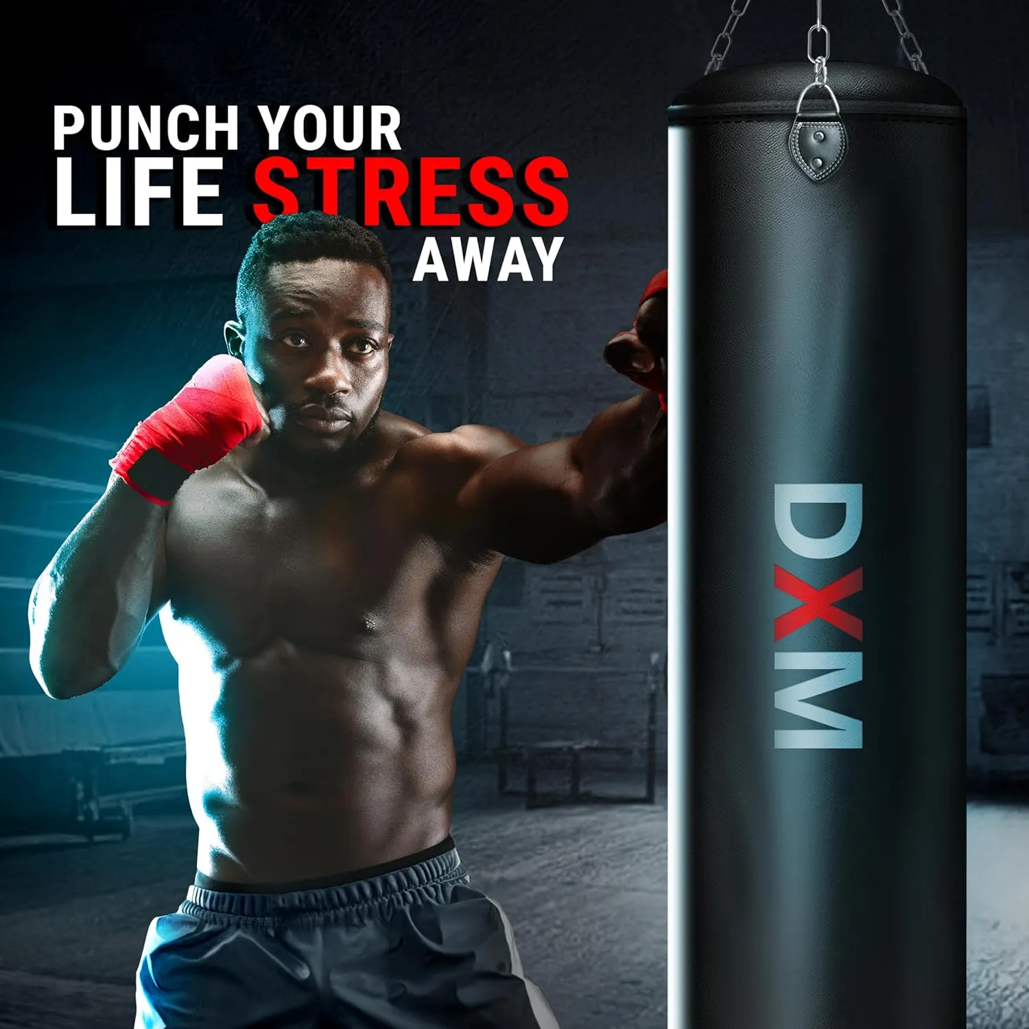 DXM Sports Heavy Duty Punching Bag - Unfilled