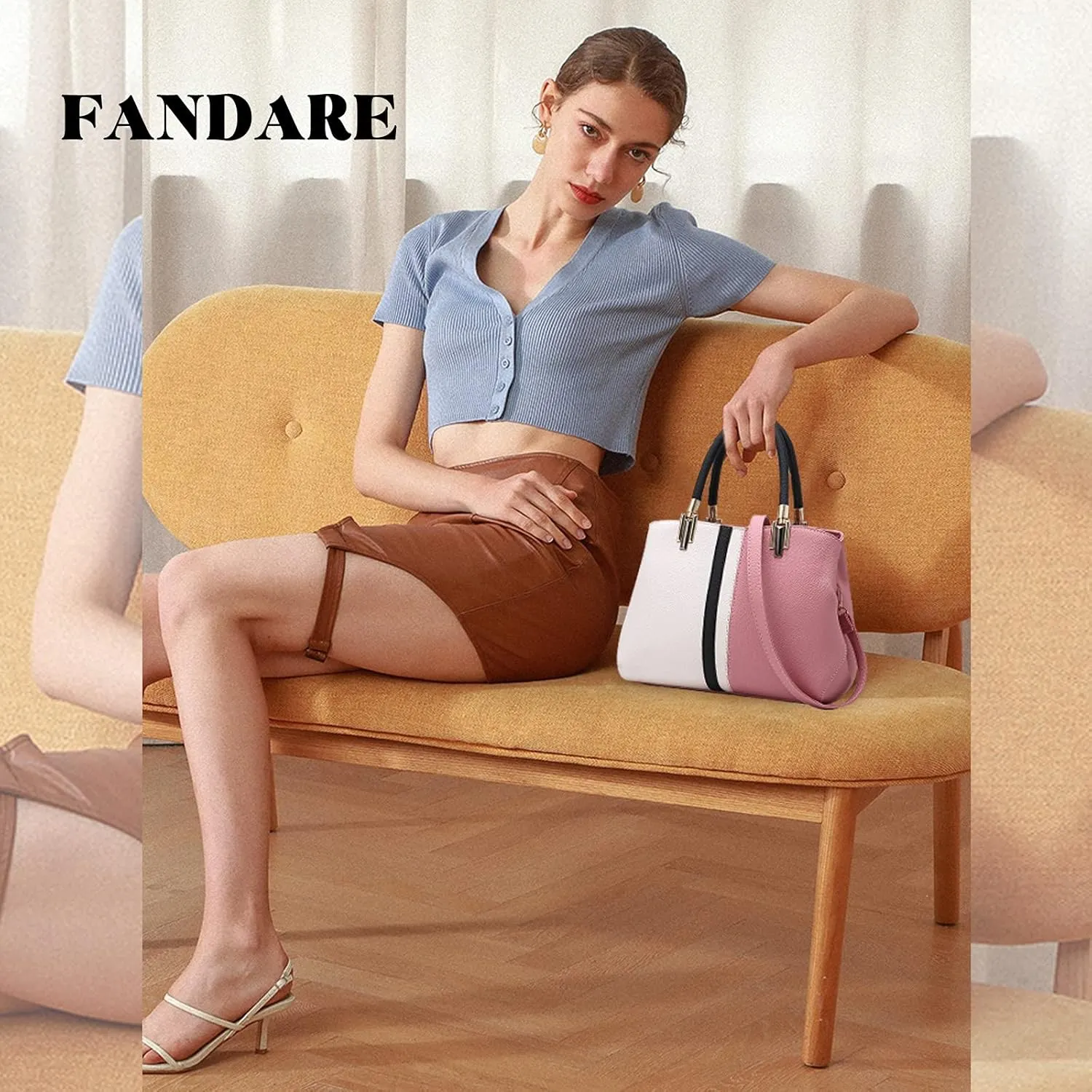 Elegant Women Handbags Shoulder Bags Waterproof PU Leather Tote Bag