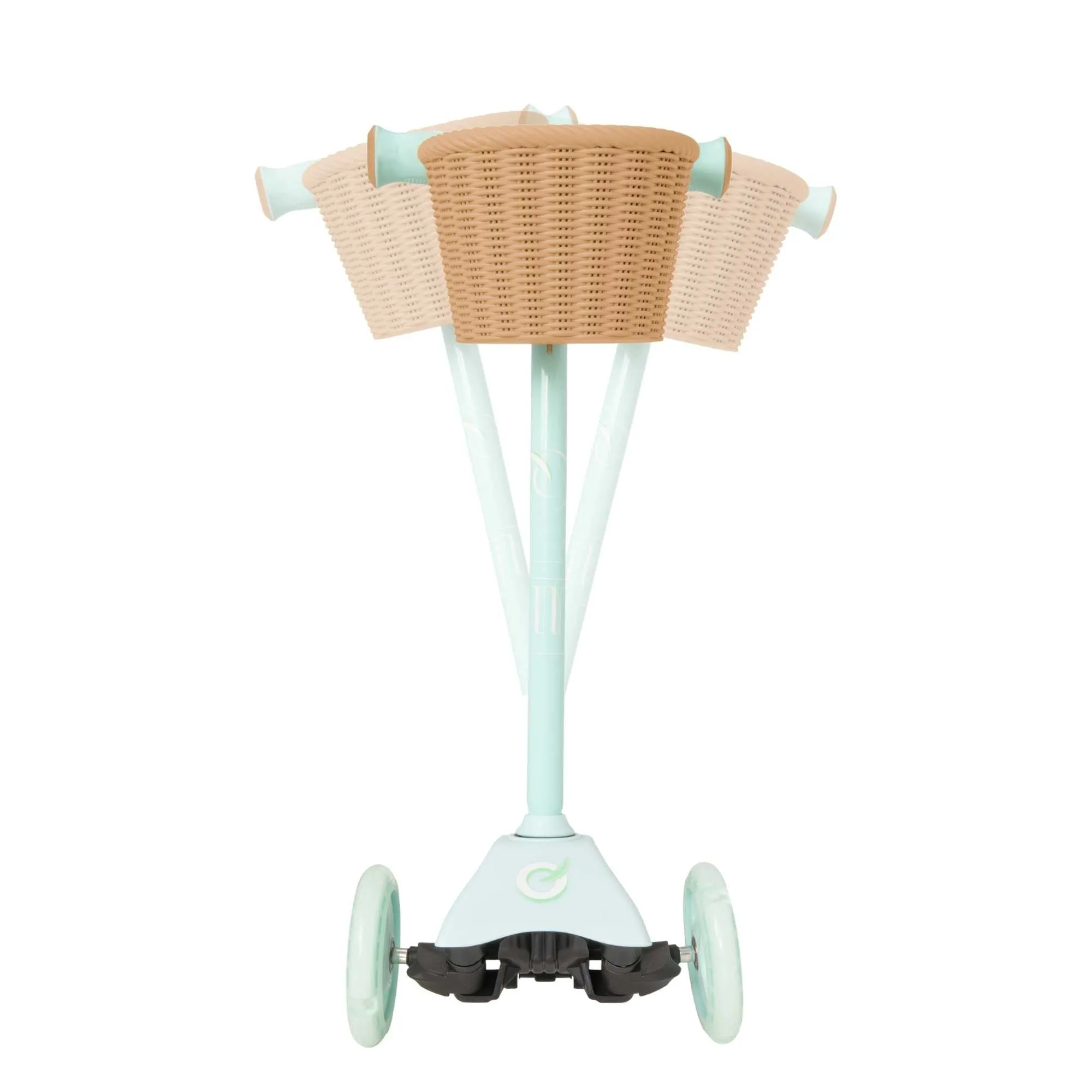 EVO Mini Cruiser Scooter With Basket - Mint Green