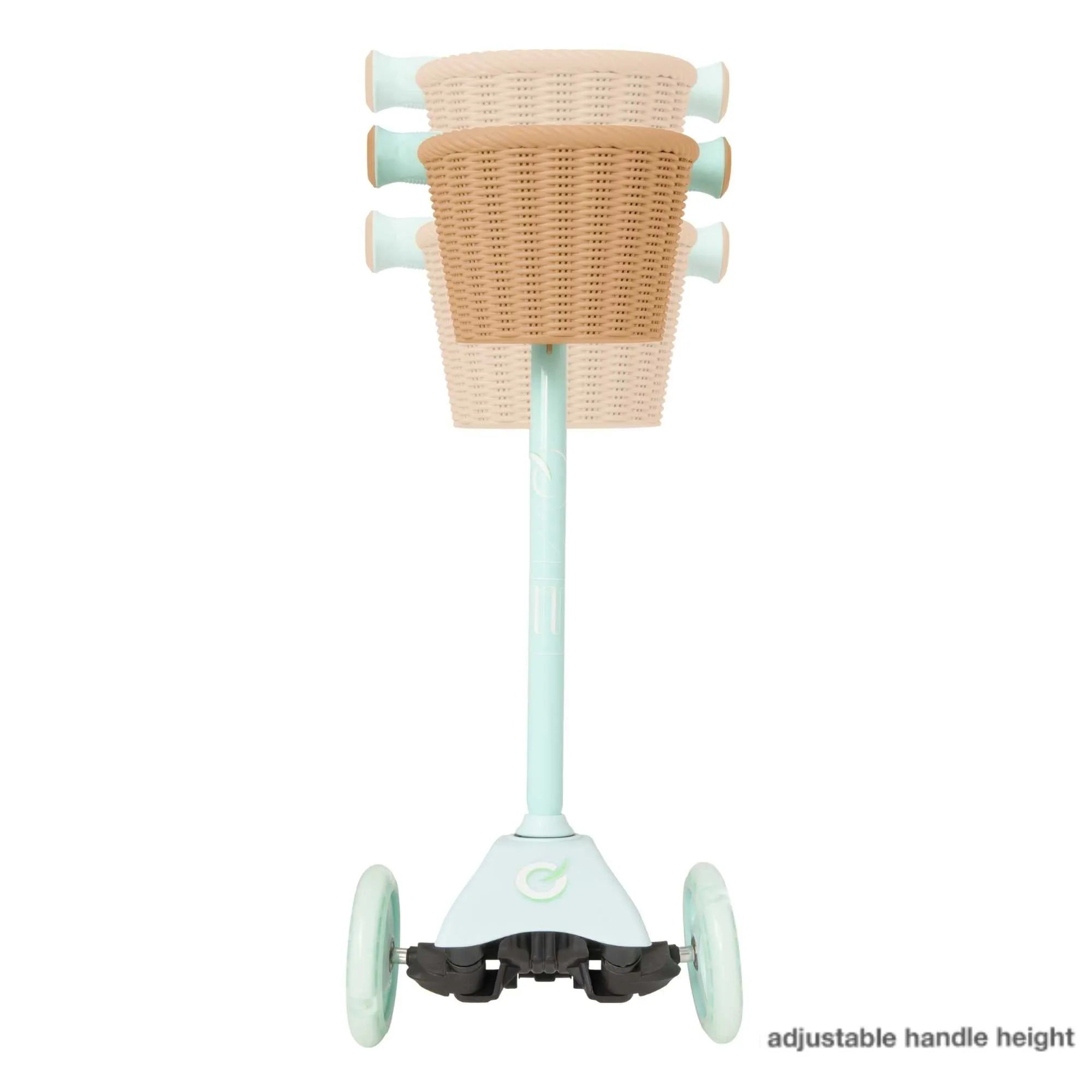 EVO Mini Cruiser Scooter With Basket - Mint Green