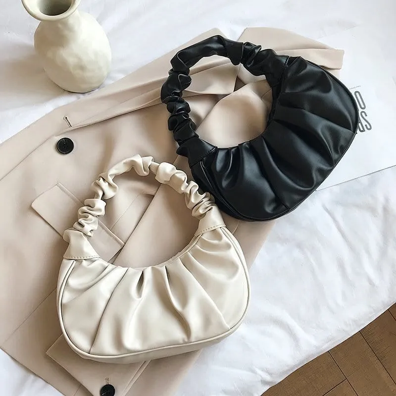 Evora Collection: Ruched Underarm Bag