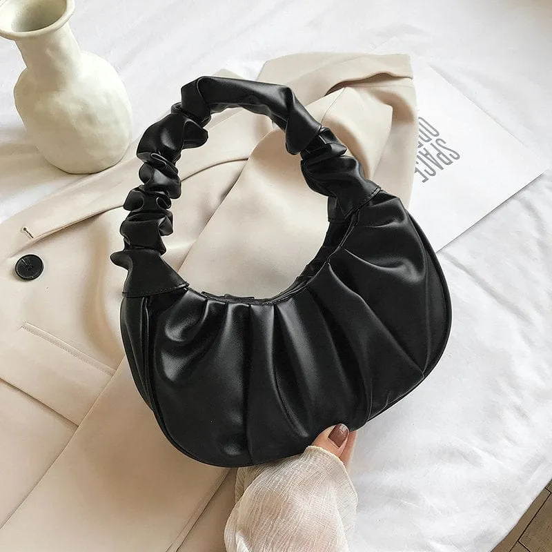 Evora Collection: Ruched Underarm Bag
