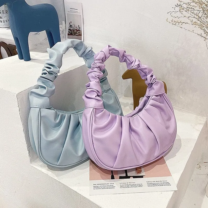 Evora Collection: Ruched Underarm Bag