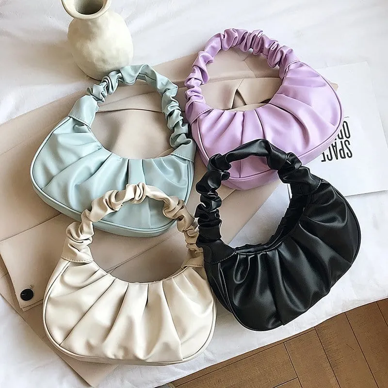 Evora Collection: Ruched Underarm Bag