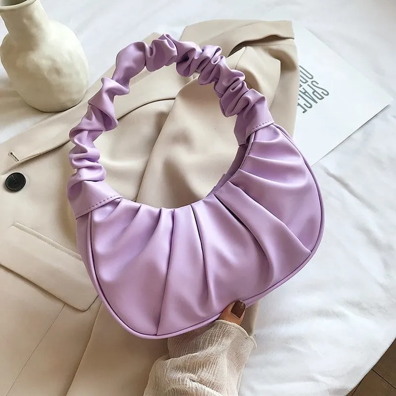 Evora Collection: Ruched Underarm Bag