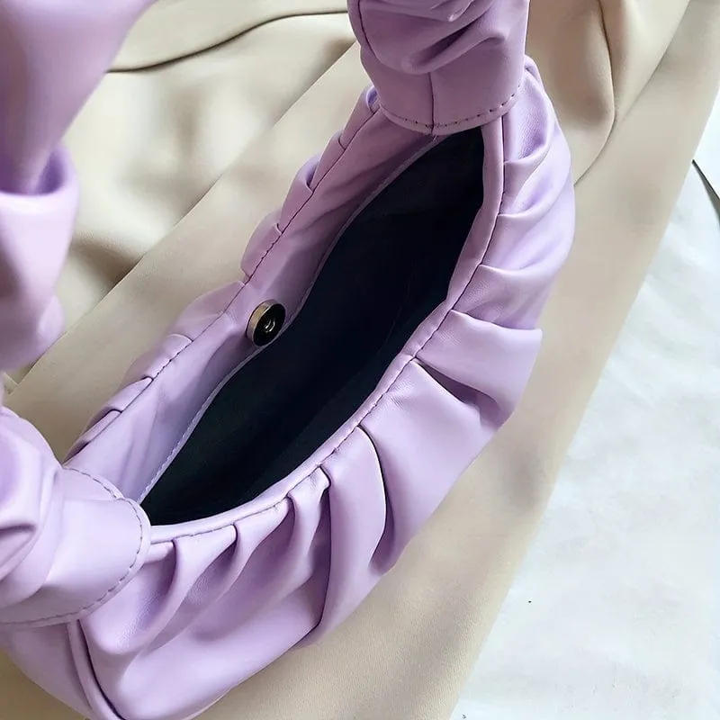 Evora Collection: Ruched Underarm Bag