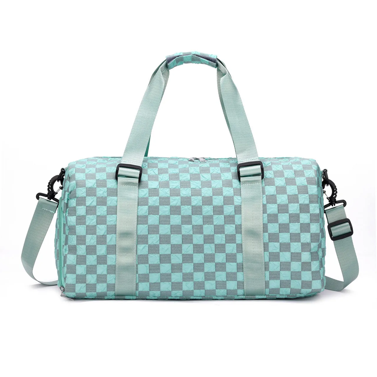 Fashion Plaid Workout Gym Bag