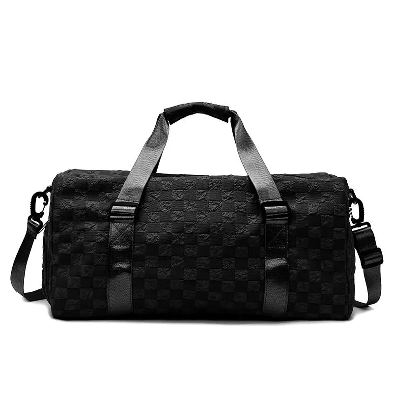 Fashion Plaid Workout Gym Bag