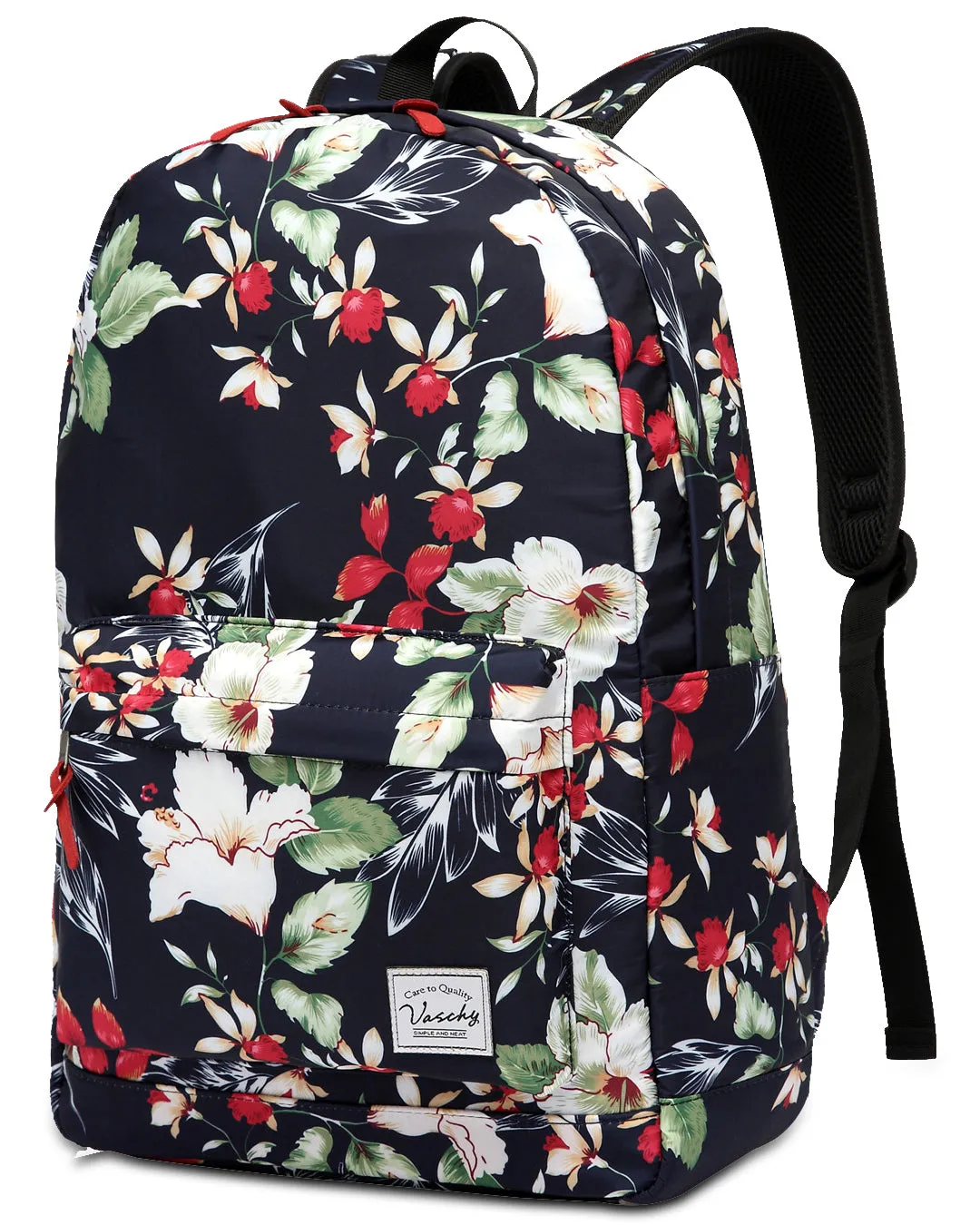 Fashion Women Backpack Girls VASCHY Classic Water Resistant Floral School Backpack 15Inch Laptop Casual Daypack Unicorn Backpack