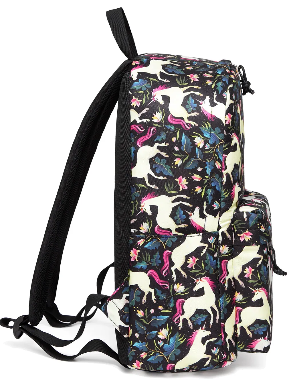 Fashion Women Backpack Girls VASCHY Classic Water Resistant Floral School Backpack 15Inch Laptop Casual Daypack Unicorn Backpack