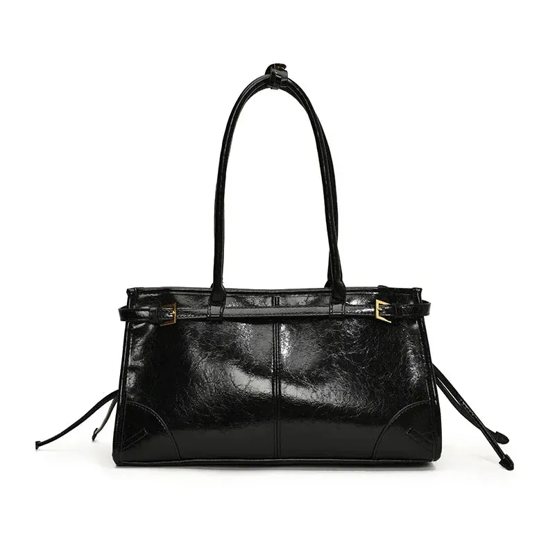 Faux Leather Retro Underarm Bags