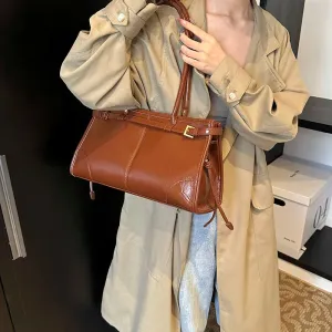 Faux Leather Retro Underarm Bags
