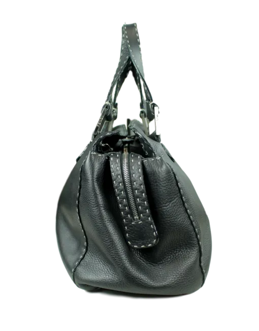 FENDI Leather Selleria Doctor Bag