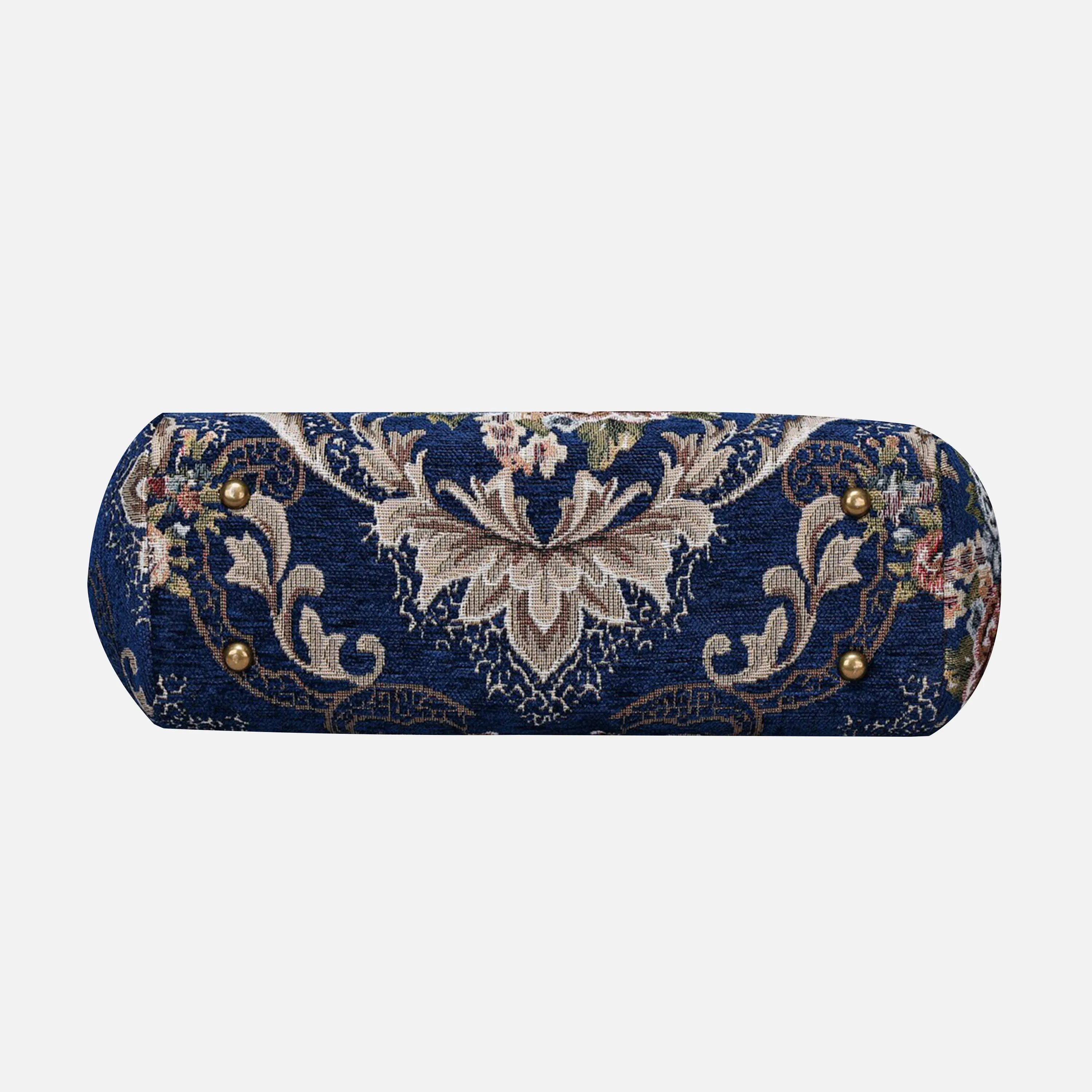 Floral Blue Top Handle Purse