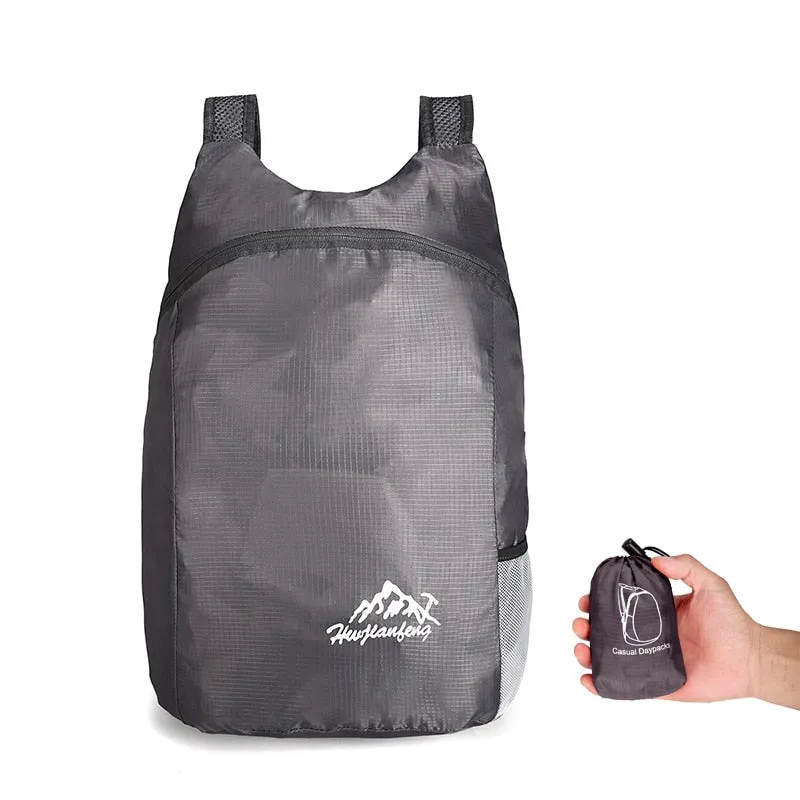 Foldable 15L Waterproof Travel Backpack, Men Women Hiking Backpack, Female Sport Bags, Outdoor