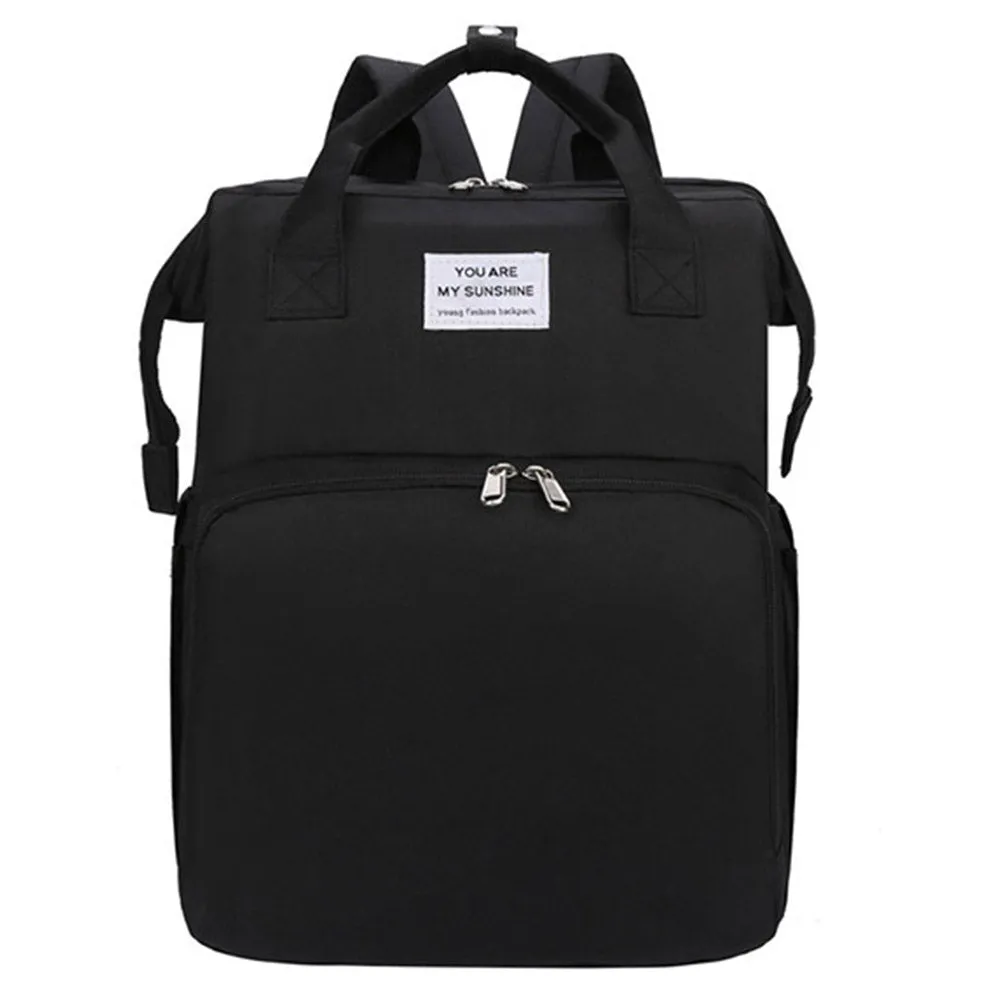Foldable Mommy Backpack with Bed Diaper Bag Multifunctional Baby Crib Backpack Nappy Mummy Bag