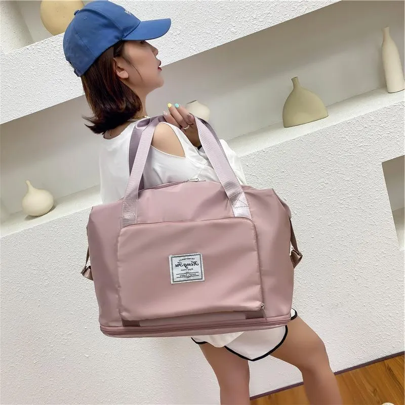 Foldable Organizer Travel Bag Waterproof Large Capacity Gym Bag