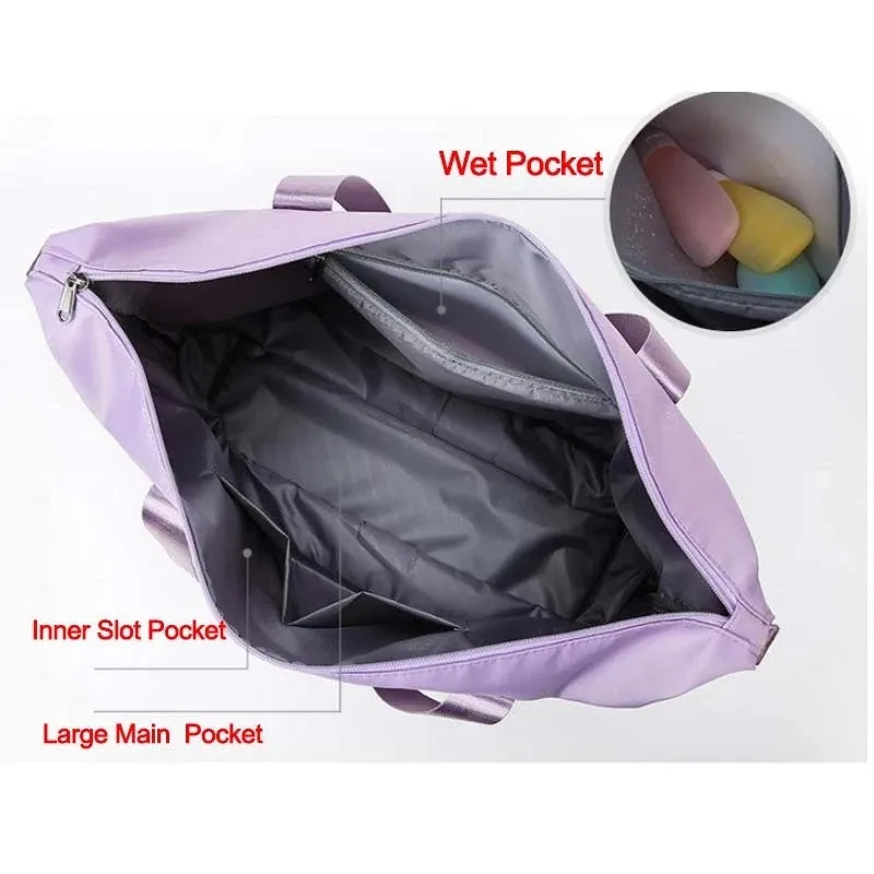 Foldable Organizer Travel Bag Waterproof Large Capacity Gym Bag