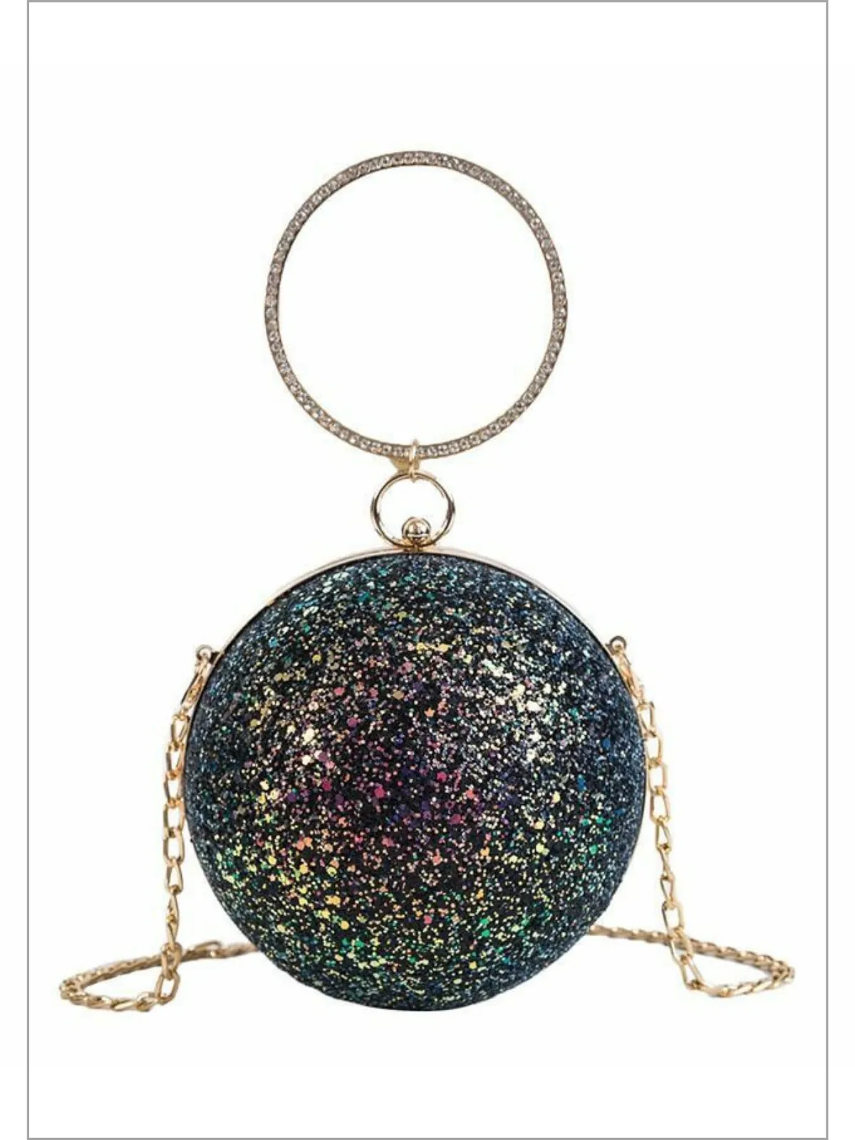 For The Trendsetters Crystal-Embellished Sphere Clutch