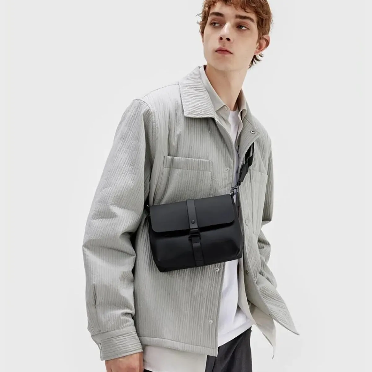 Gaston Luga Splash Crossbody Bag in Black