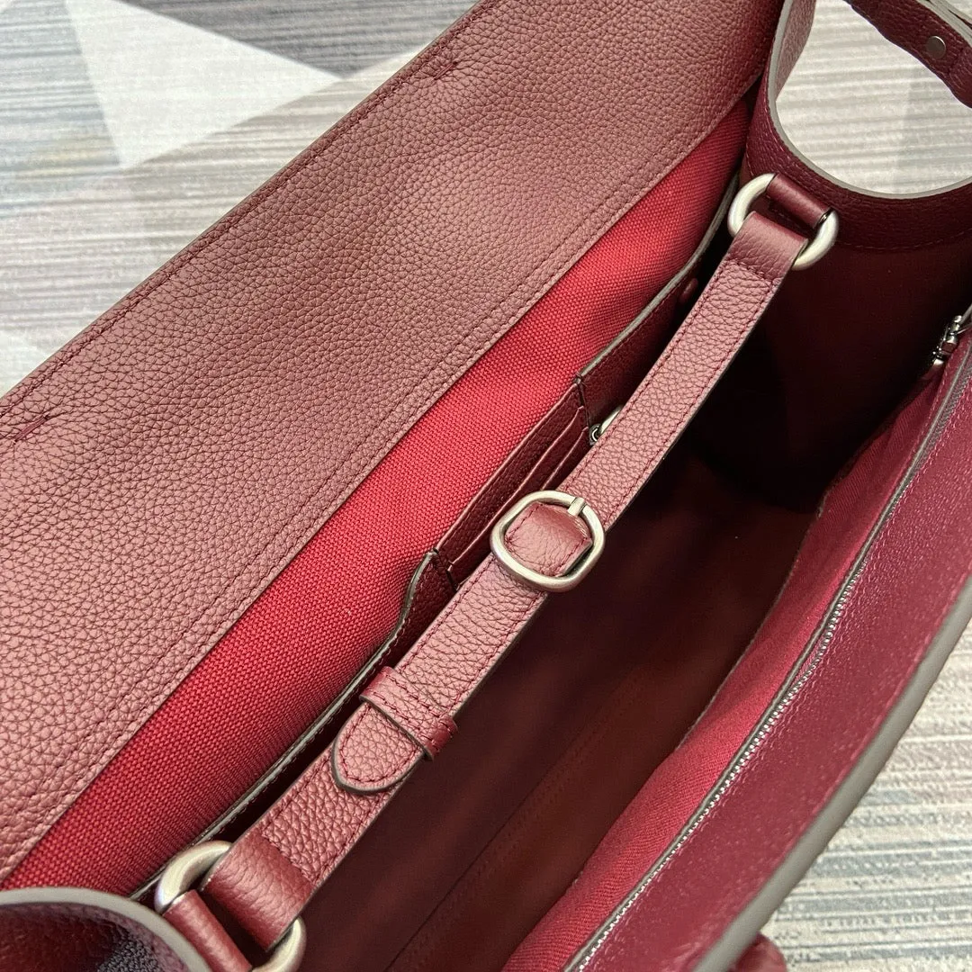 GC696 Large Tote Bag with Hook Closure /  19.7"W x 13.8"H x 6.3"D / HIGHEST QUALITY VERSION