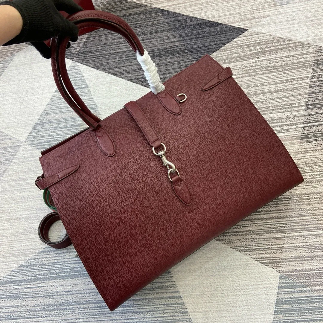 GC696 Large Tote Bag with Hook Closure /  19.7"W x 13.8"H x 6.3"D / HIGHEST QUALITY VERSION