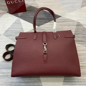 GC696 Large Tote Bag with Hook Closure /  19.7"W x 13.8"H x 6.3"D / HIGHEST QUALITY VERSION