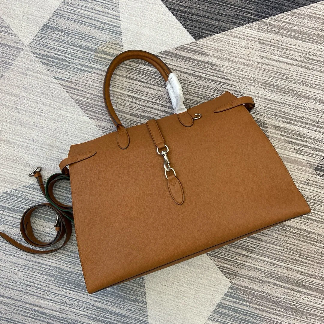GC697 Large Tote Bag with Hook Closure /  19.7"W x 13.8"H x 6.3"D / HIGHEST QUALITY VERSION
