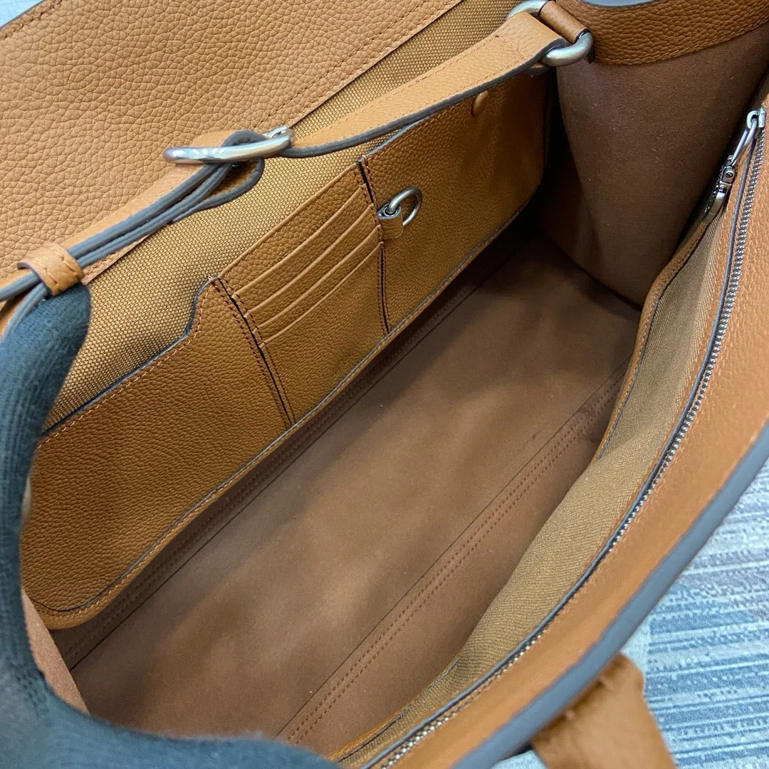GC697 Large Tote Bag with Hook Closure /  19.7"W x 13.8"H x 6.3"D / HIGHEST QUALITY VERSION