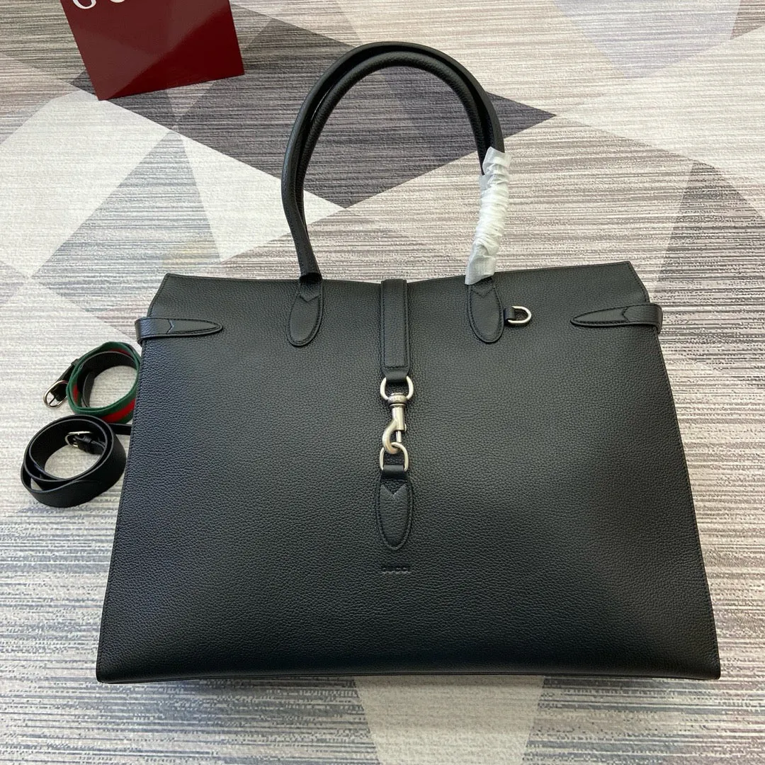 GC697 Large Tote Bag with Hook Closure /  19.7"W x 13.8"H x 6.3"D / HIGHEST QUALITY VERSION