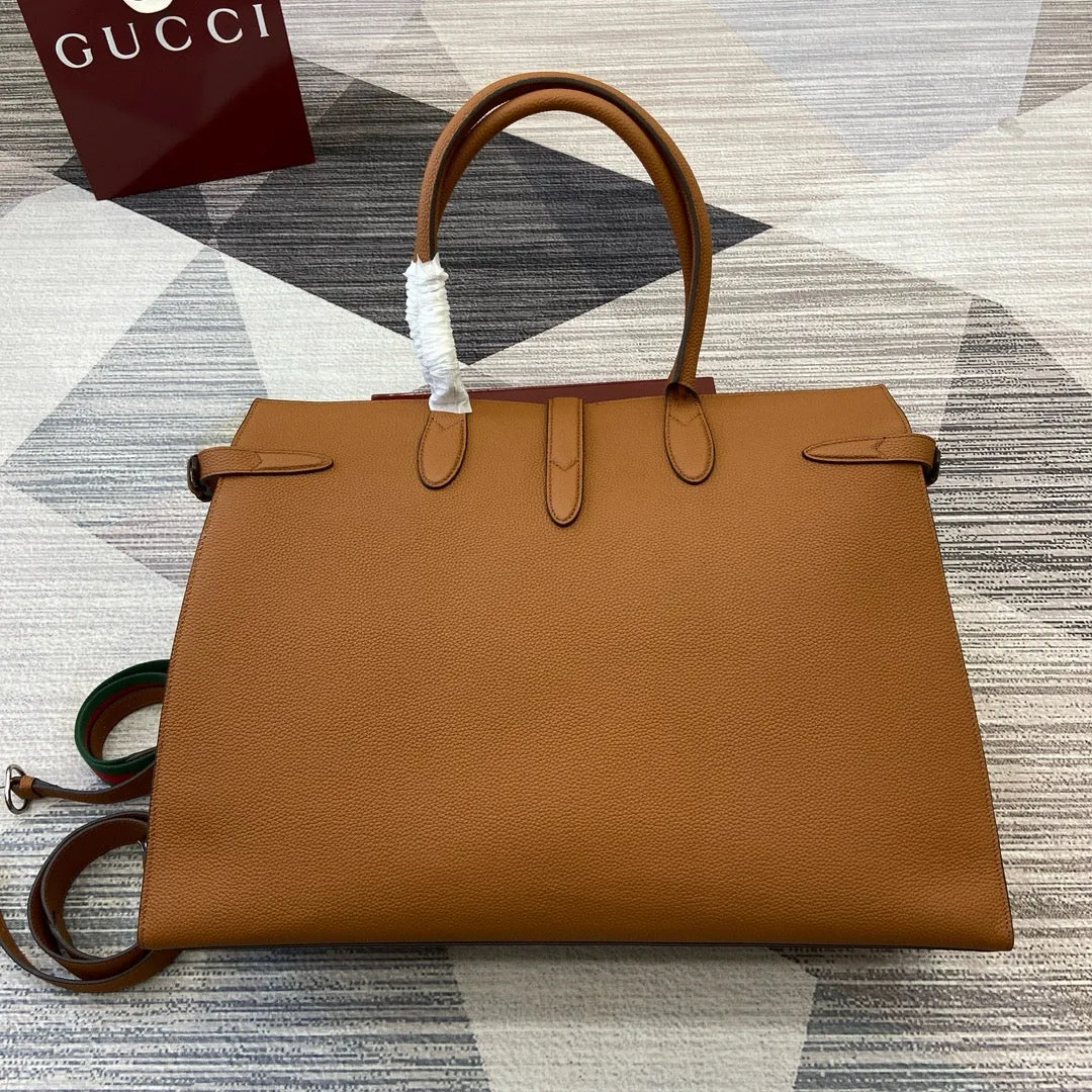 GC697 Large Tote Bag with Hook Closure /  19.7"W x 13.8"H x 6.3"D / HIGHEST QUALITY VERSION