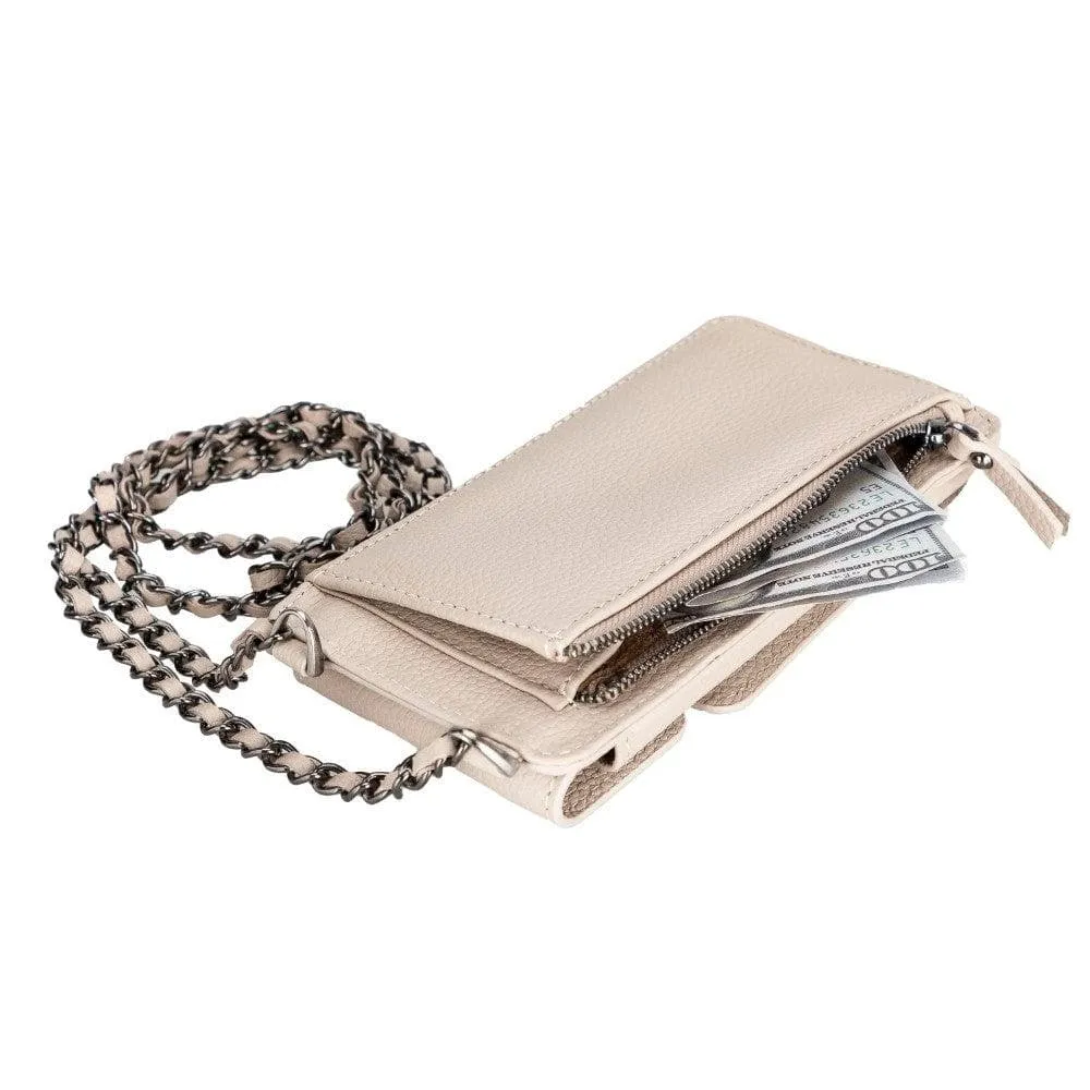 Genuine Leather Crossbody Phone Bag, Personalization Cellphone Purse, iPhone Card Holder Wallet, Best Leather Cross Body Phone Pouch