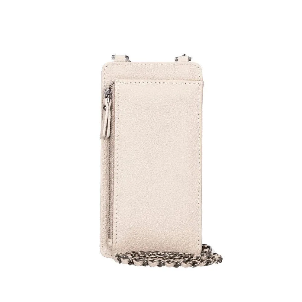 Genuine Leather Crossbody Phone Bag, Personalization Cellphone Purse, iPhone Card Holder Wallet, Best Leather Cross Body Phone Pouch