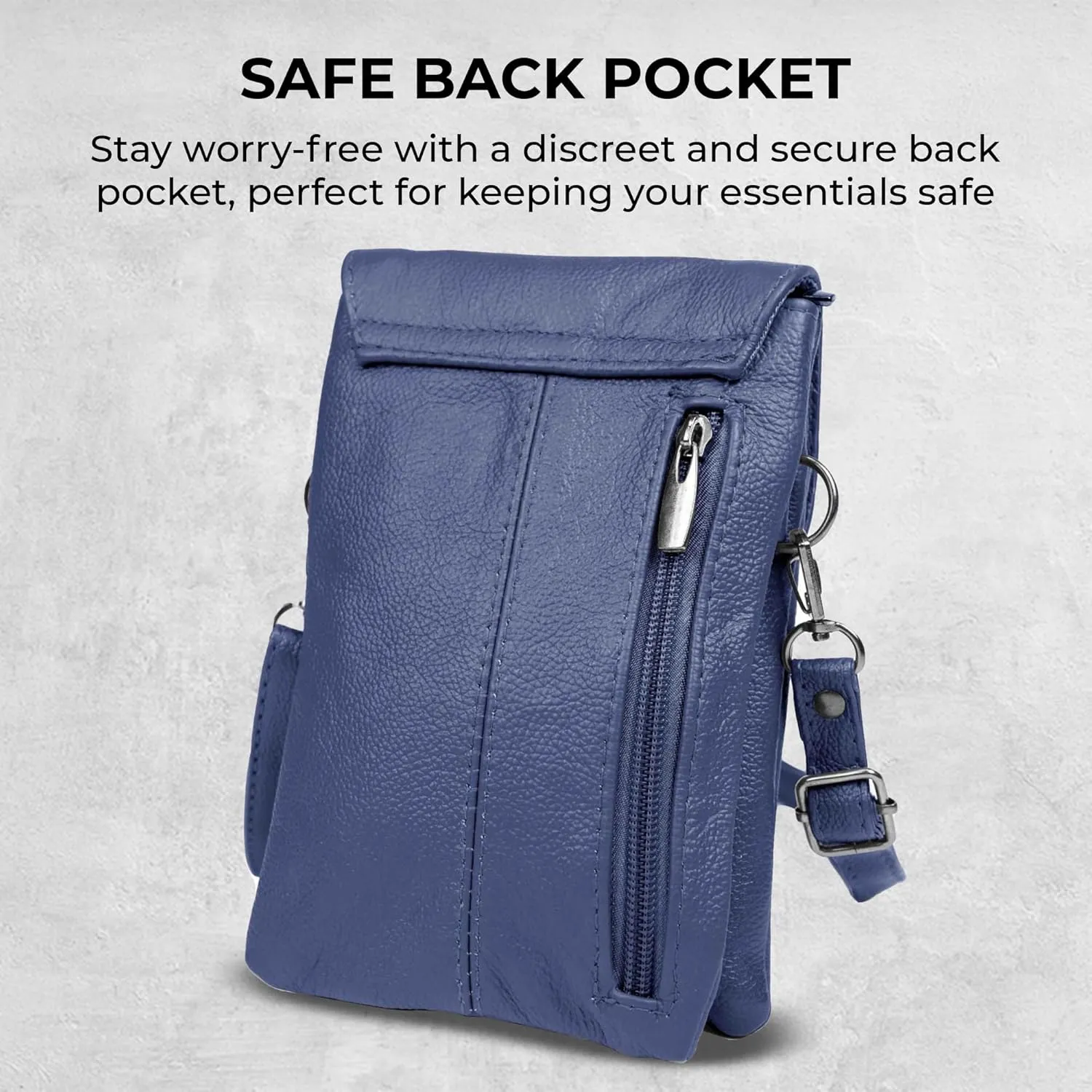 Genuine Leather Small Crossbody Phone Purse for women  Lightweight, Stylish,Durable and Spacious with Adjustable Strap
